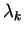 \( \lambda _{k} \)